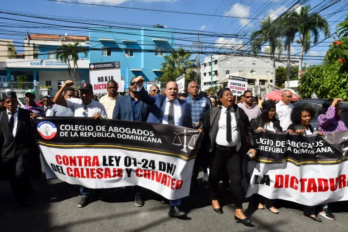 Abogados  marchar  por segunda vez en contra de la ley que crea la DNI