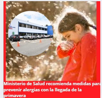 Ministerio de Salud recomienda medidas para prevenir alergias con la llegada de la primavera
